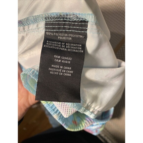 Neff Shorts Mens Size XL Swim Trunks Retro Pastel Tie Dye AOP‎ Rare - Picture 7 of 7